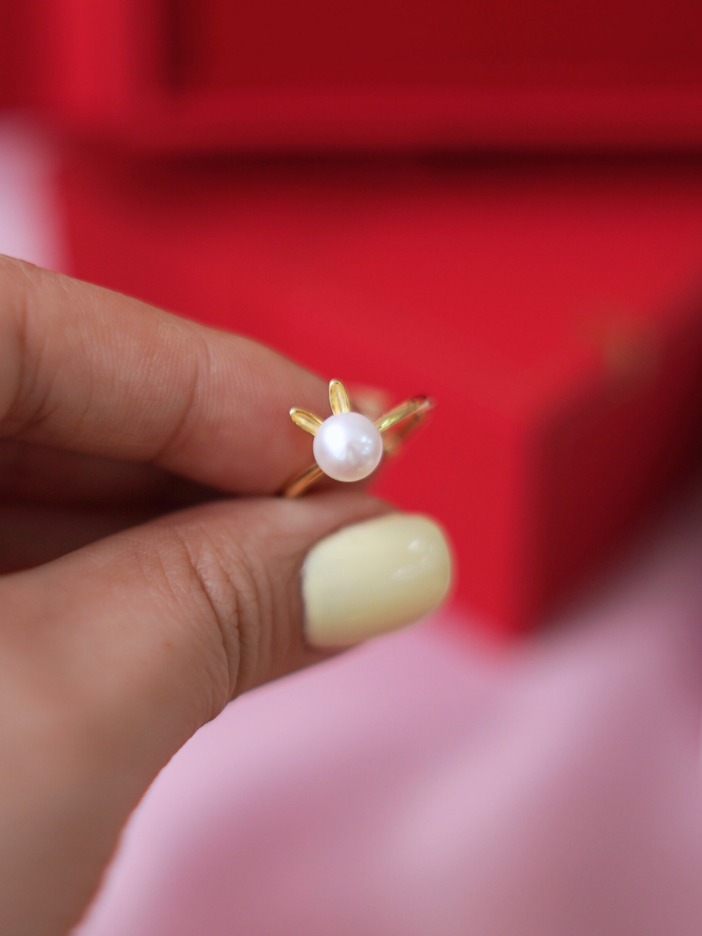 SET0001MX 3 in 1 Rabbit Shaped Fresh Water Pearl Gift Set