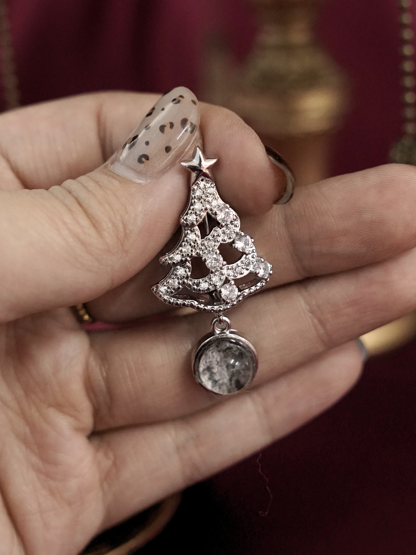 KBR04MX Christmas Tree High Grade Phantom Brooch Pin